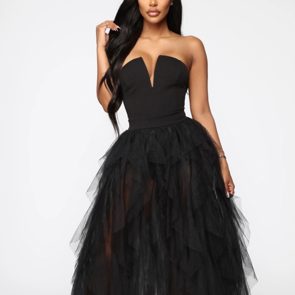 Black Sheer Dress